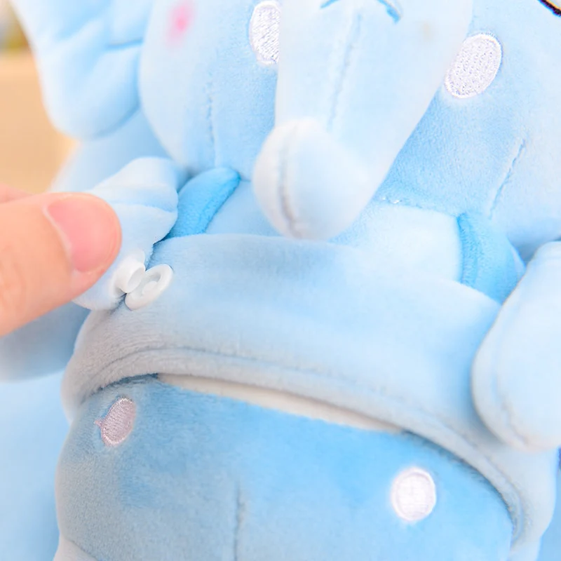 Peluche Eléphant Sac à dos Bleu – Image 5