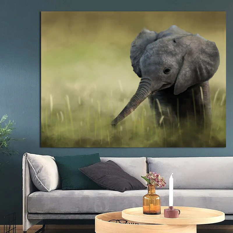 Tableau Éléphant Petit Explorateur – Image 3