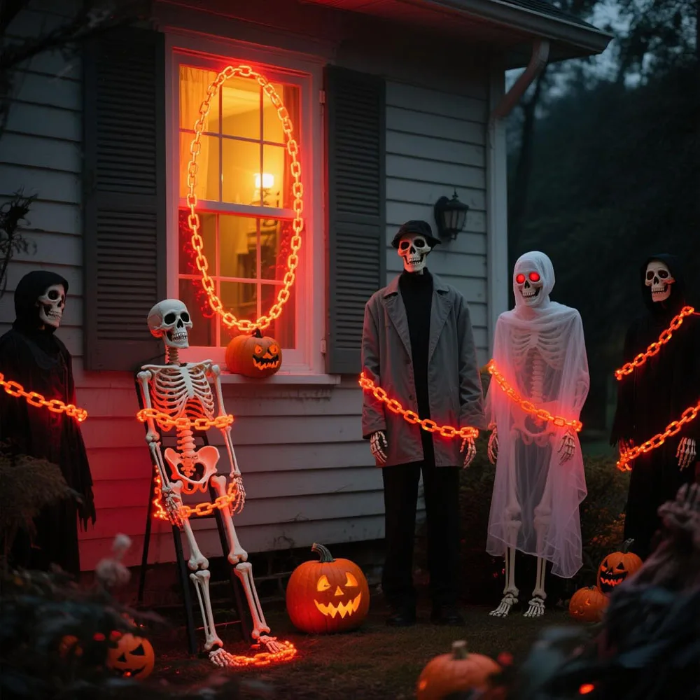Chaîne Lumineuse Halloween Solaire LED – Image 4