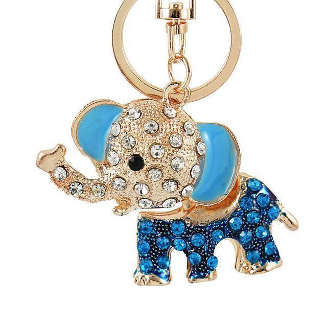 Porte-clé Éléphant Bleu Ciel