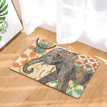 Tapis Éléphant Gris d'Inde